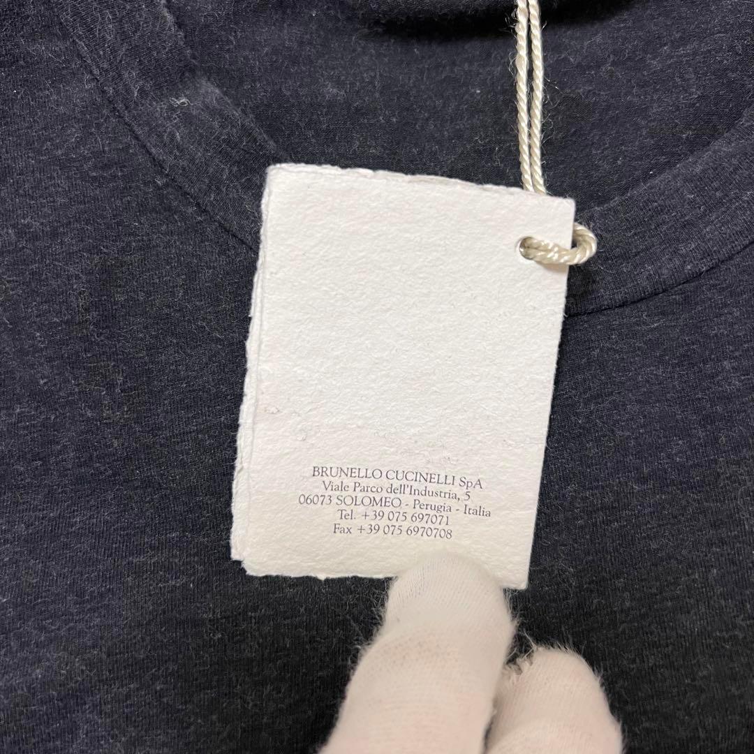 【新品タグ付き】ブルネロクチネリ　コットン グレー 長袖カットソー 定価半額以下