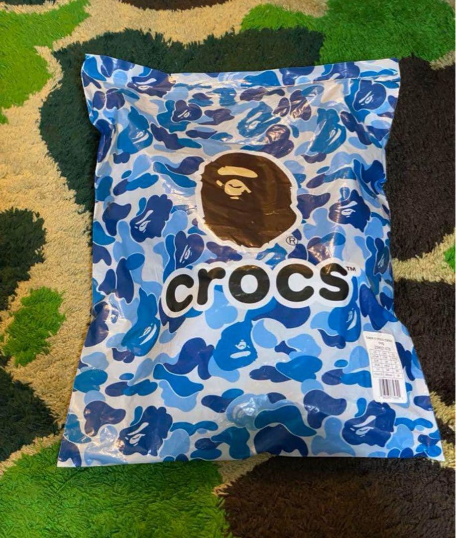 A BATHING APE®︎ × Crocs Clog \"Blue\" 23CM