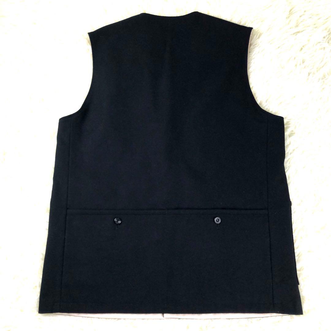 美品* tilt The authentics セーブル混 リバーシブル ベスト