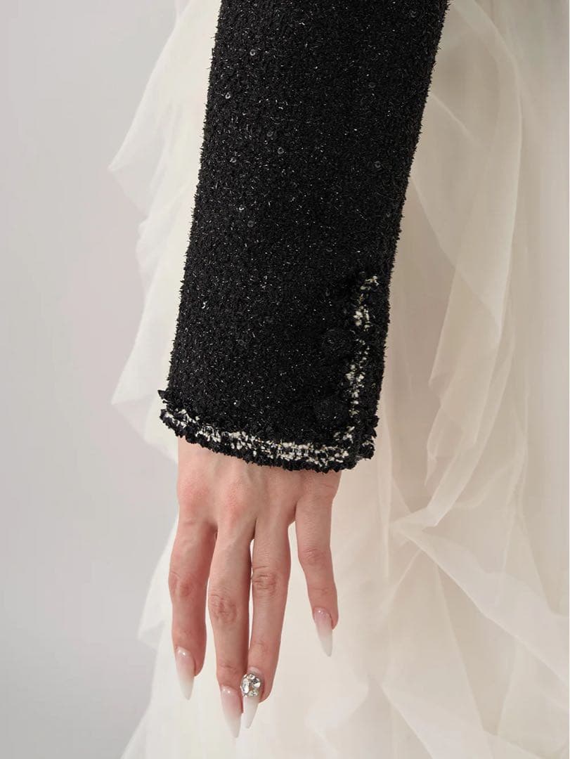 darich スパンコールツイードジャケット