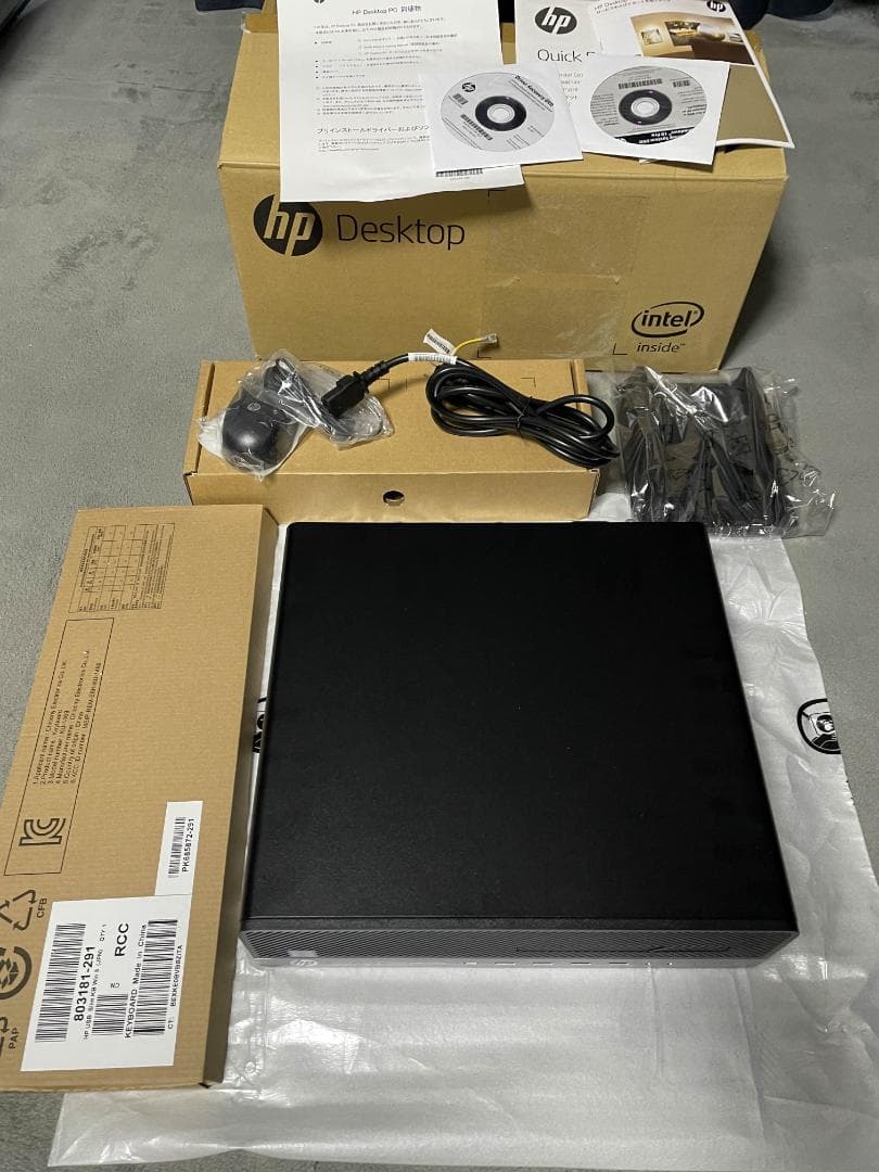 ほぼ未使用 HP EliteDesk 800 G4 Win11 保証書無