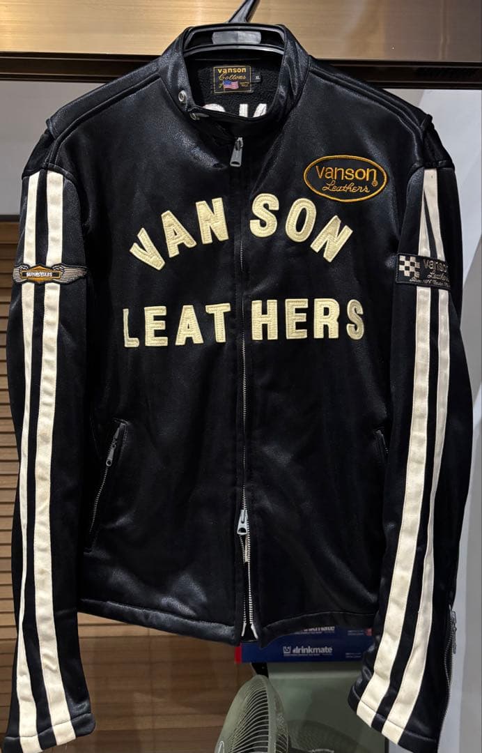 【美品/XL】VANSON 40周年記念モデル ボンディング ライダース
