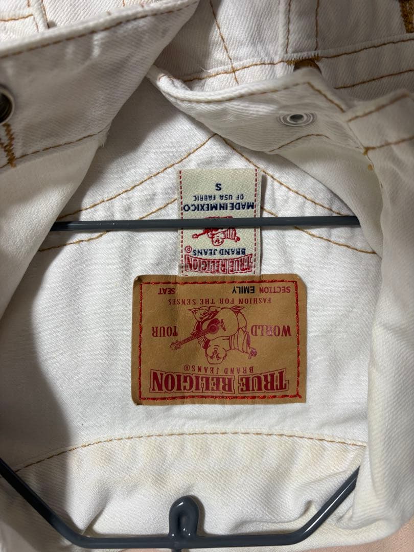 ジャケット・アウター ture religion white denim jacket