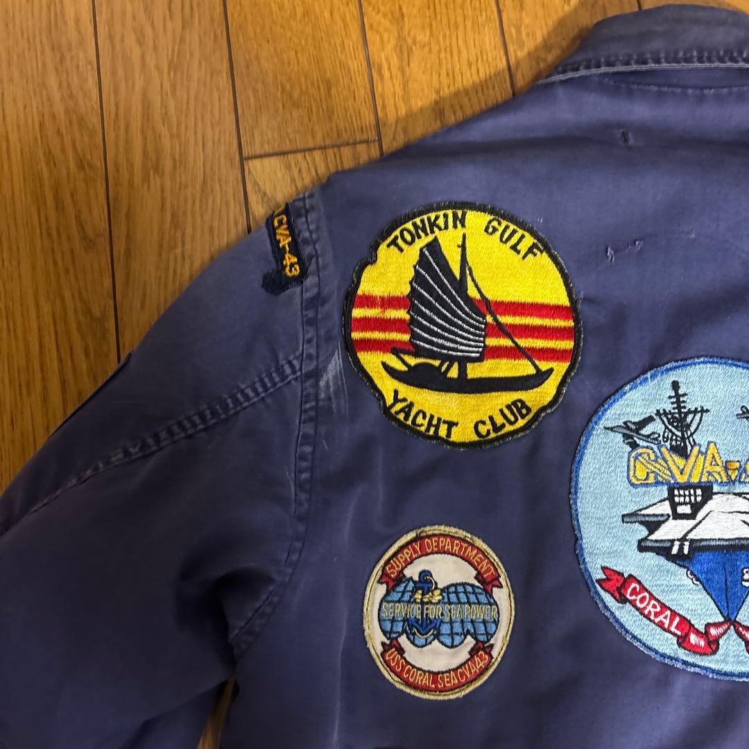 60〜70sモールスキンジャケット　パッチ付き