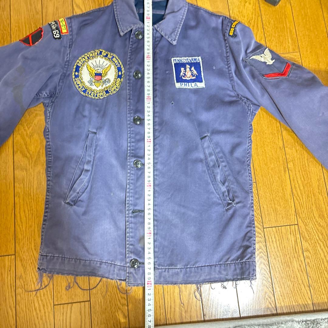 60〜70sモールスキンジャケット　パッチ付き