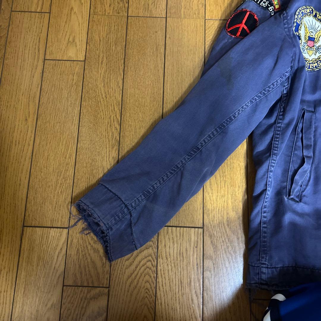 60〜70sモールスキンジャケット　パッチ付き