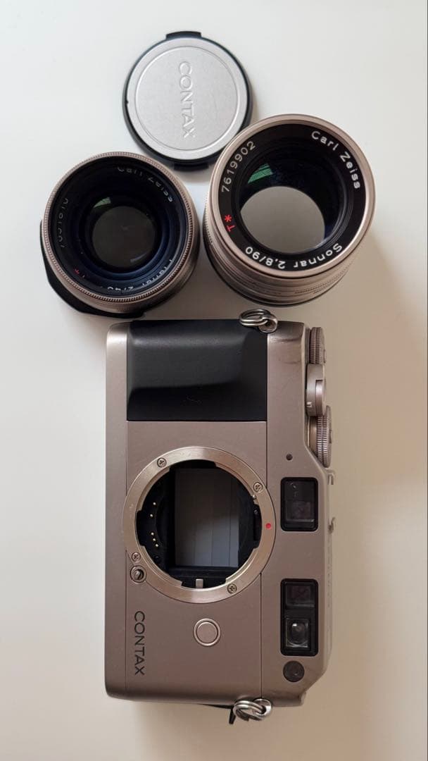 フィルムカメラ CONTAX G1 + Planer 45mm + Sonner 90mm