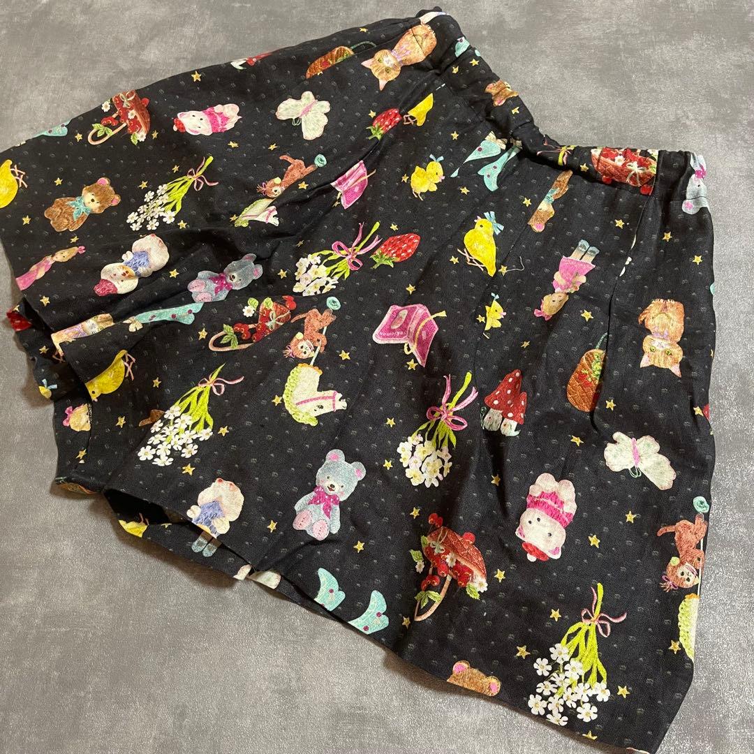 美品 yukiemon ユキエモン 人気テキスタイル ショート パンツ FREE