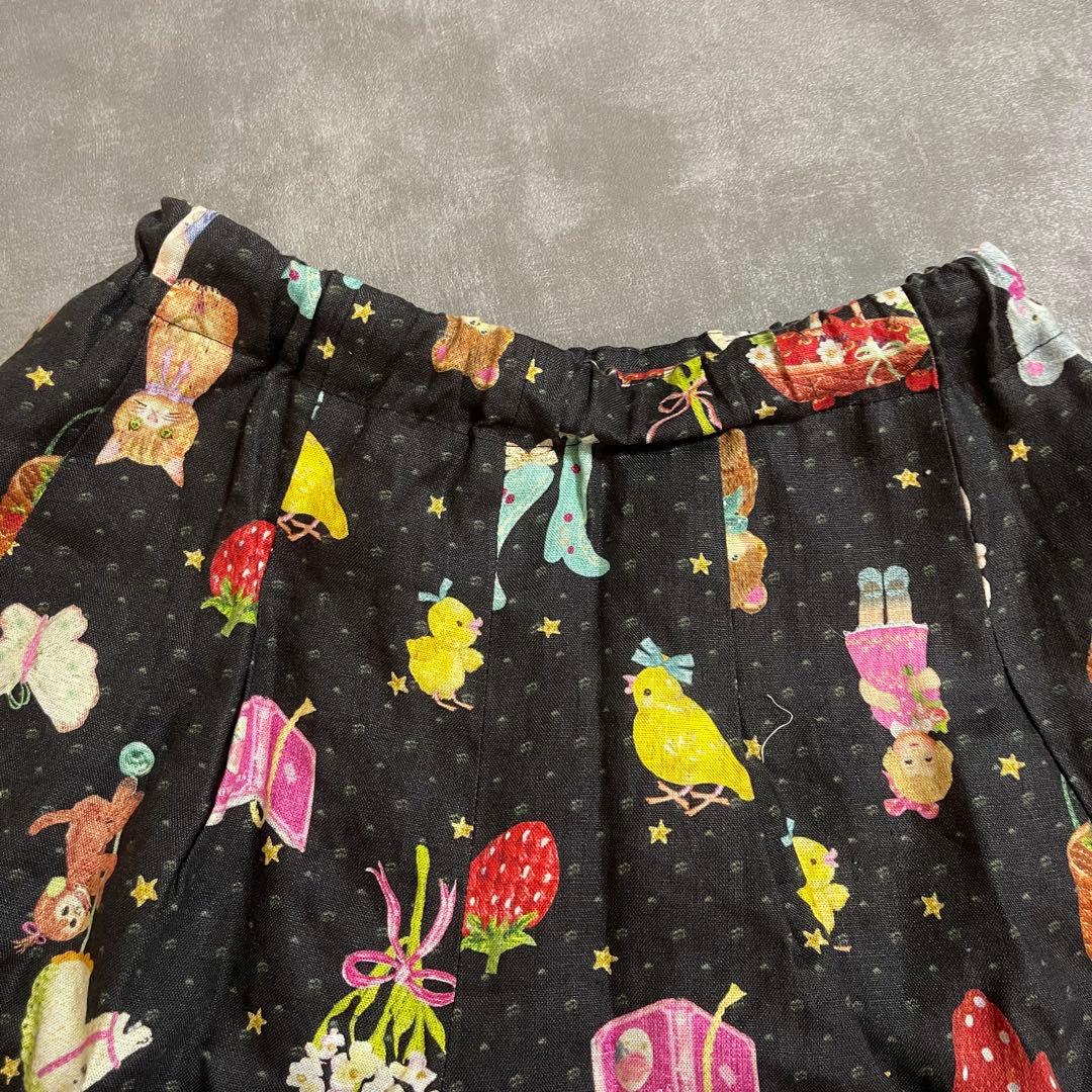 美品 yukiemon ユキエモン 人気テキスタイル ショート パンツ FREE