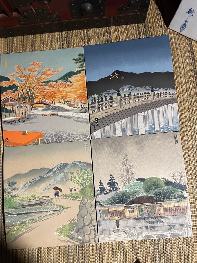 徳力富吉郎　手摺木版画　京洛三十題　14枚