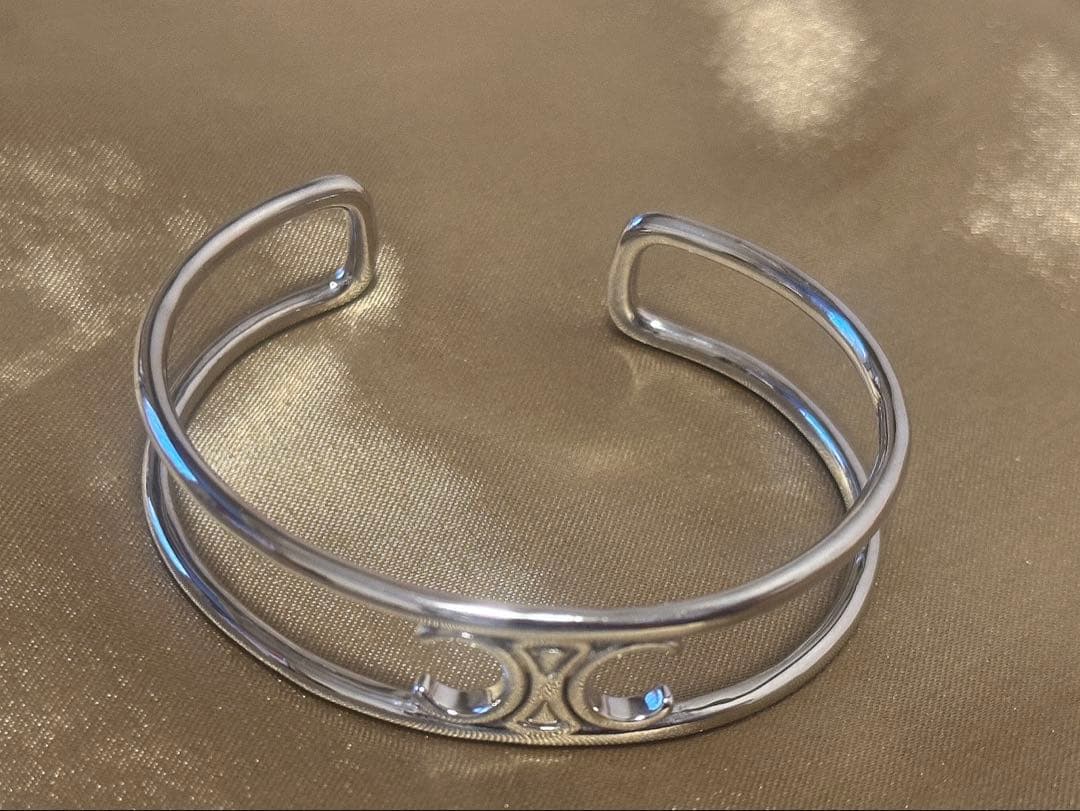 【美品】CELINE セリーヌ バングル シルバー ユニセックス
