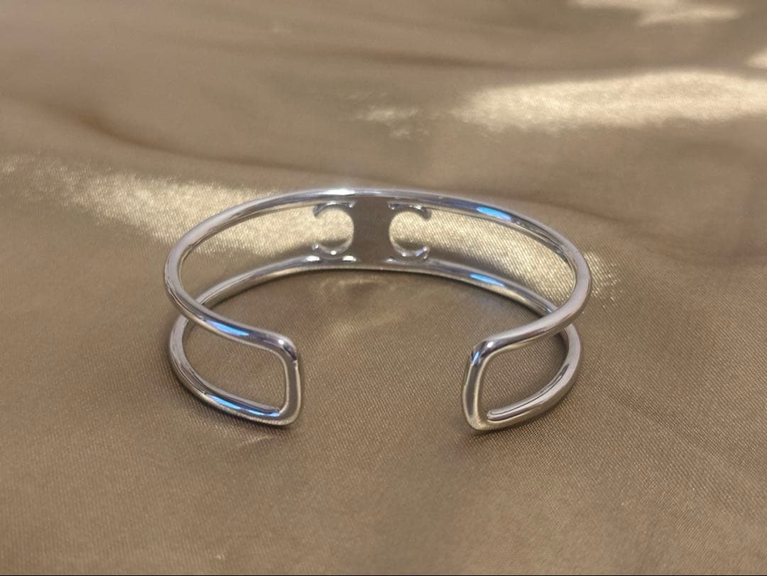 【美品】CELINE セリーヌ バングル シルバー ユニセックス