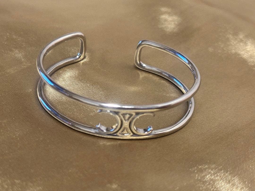 【美品】CELINE セリーヌ バングル シルバー ユニセックス