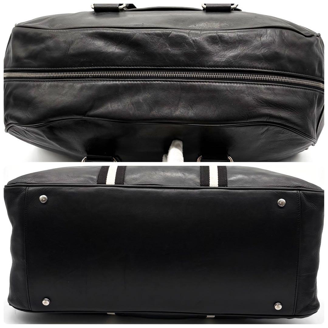 【美品】BALLY ボストンバッグ レザー トレインスポッティング レザー 黒