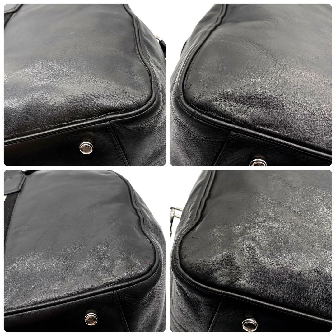 【美品】BALLY ボストンバッグ レザー トレインスポッティング レザー 黒