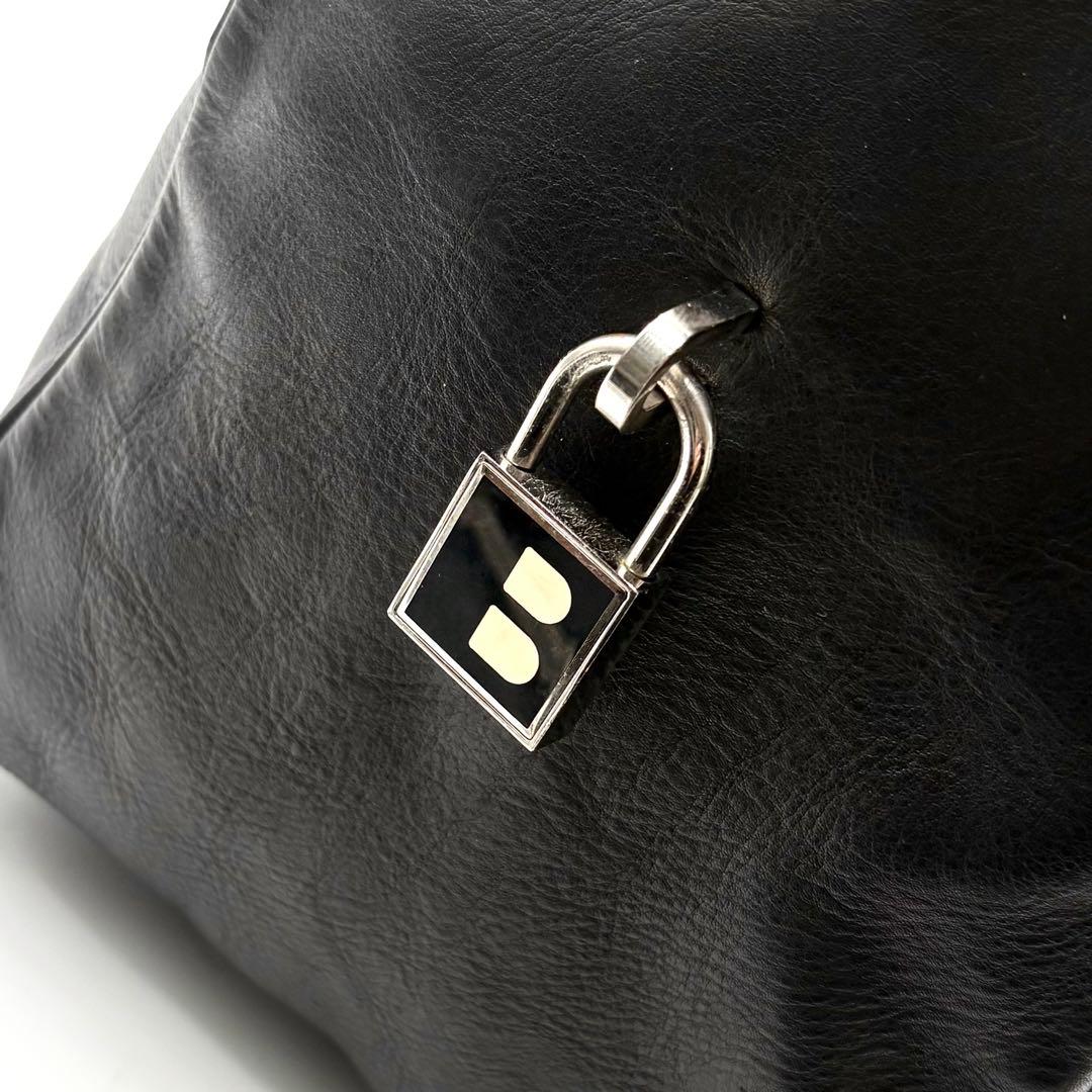 【美品】BALLY ボストンバッグ レザー トレインスポッティング レザー 黒