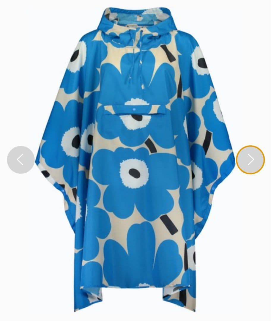 新品未使用未開封マリメッコmarimekkoレインポンチョ　ウニッコ　国内正規品