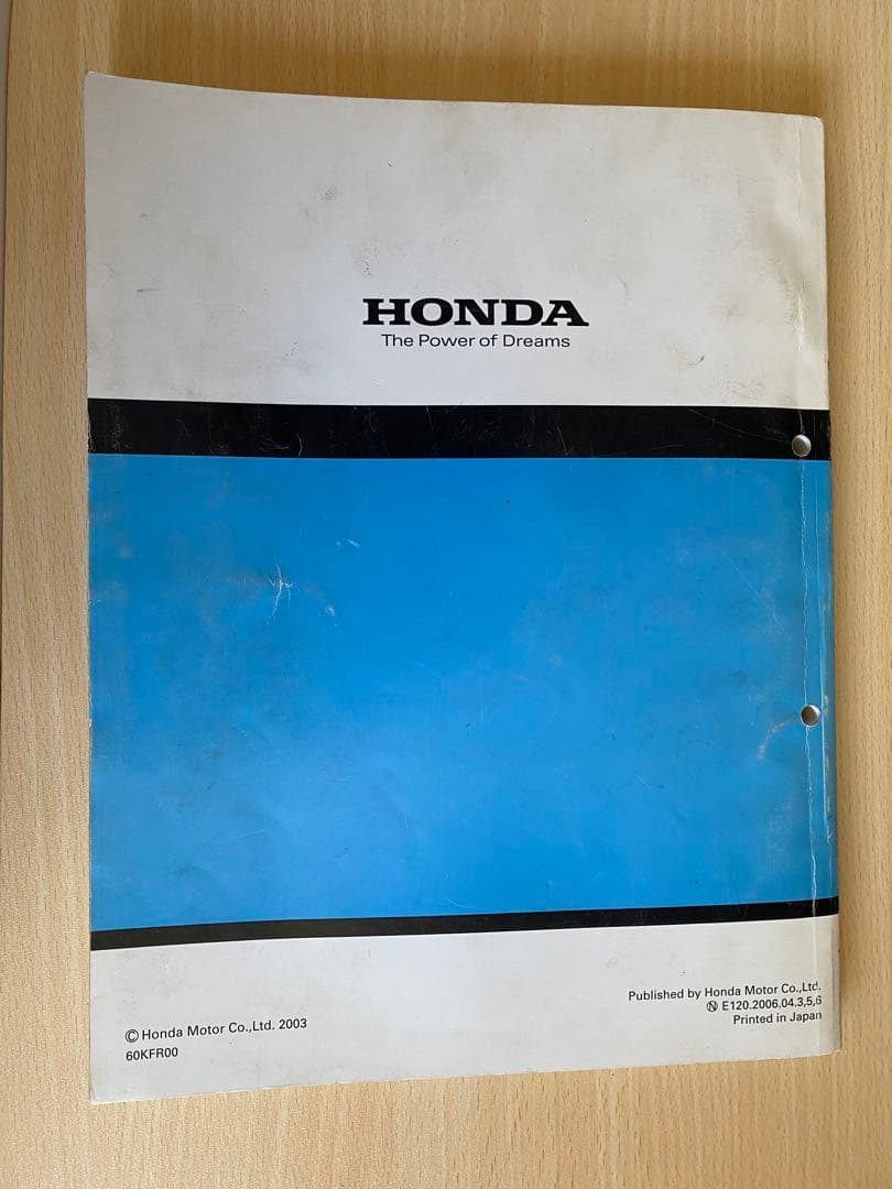 HONDAフュージョン/SE/TypeXサービスマニュアル、メンテナンス部品多数