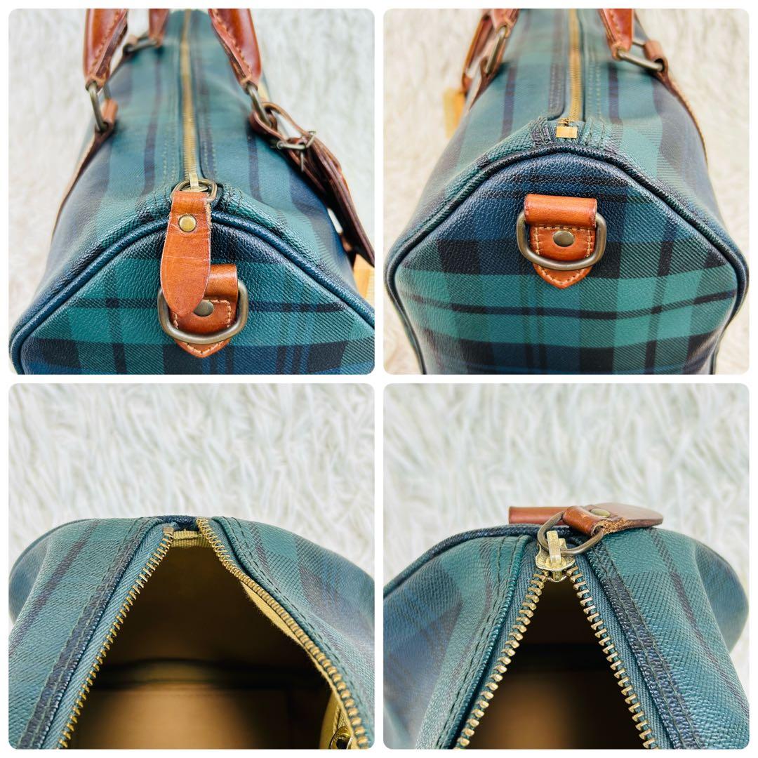 ✨美品 ポロラルフローレン ブラックウォッチ柄　ミニ ボストンバック