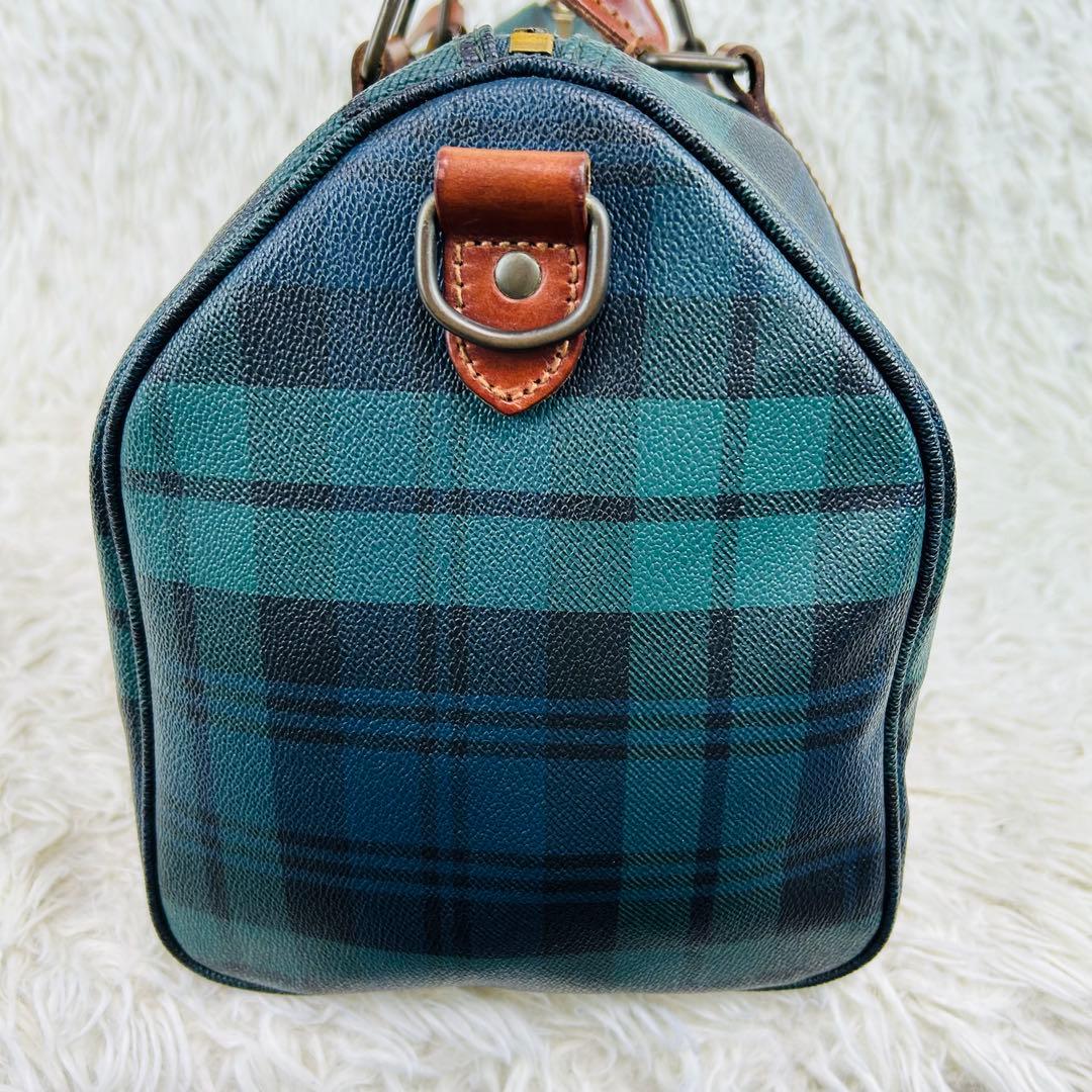 ✨美品 ポロラルフローレン ブラックウォッチ柄　ミニ ボストンバック