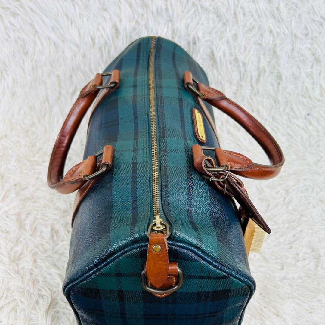 ✨美品 ポロラルフローレン ブラックウォッチ柄　ミニ ボストンバック