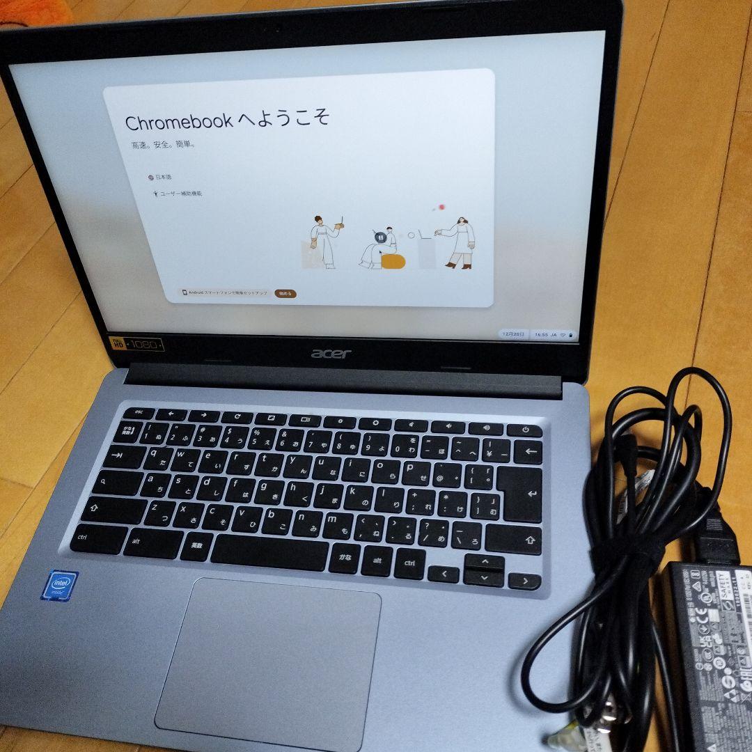 みやべさん専用　Acer Chromebook シルバー 本体 ACアダプター付