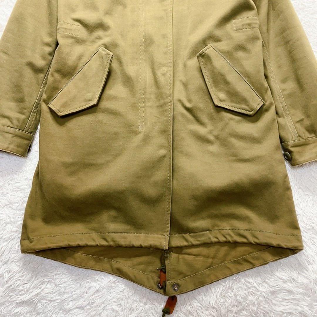 美品✨　フレッドペリー　モッズコート　ボアライナー　ファー　カーキ　 M相当