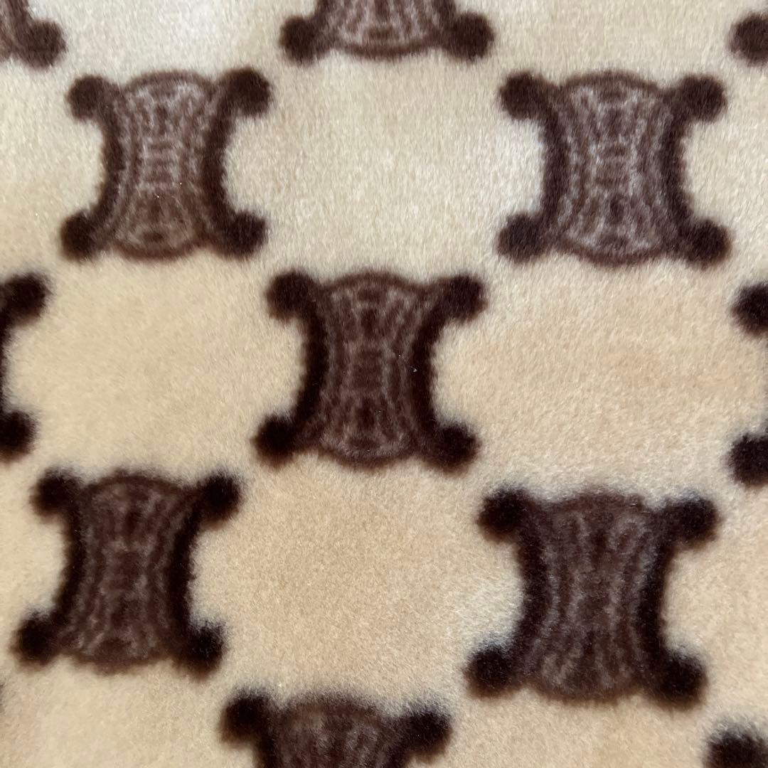 ❤️新品❤️日本製　CELINE マカダム柄アクリルニューマイヤー毛布・西川産業