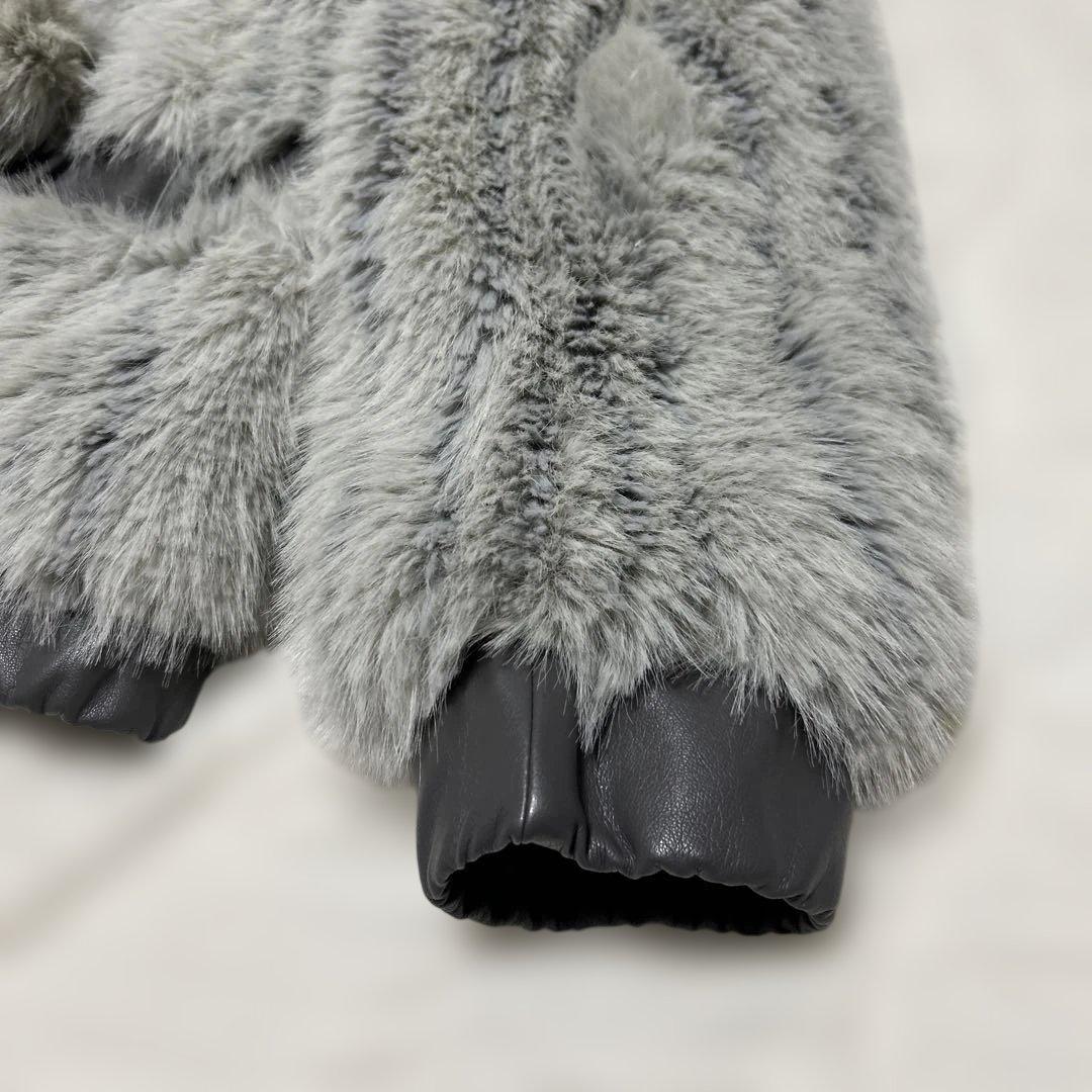 LAGUA GEM グレー ファーコート