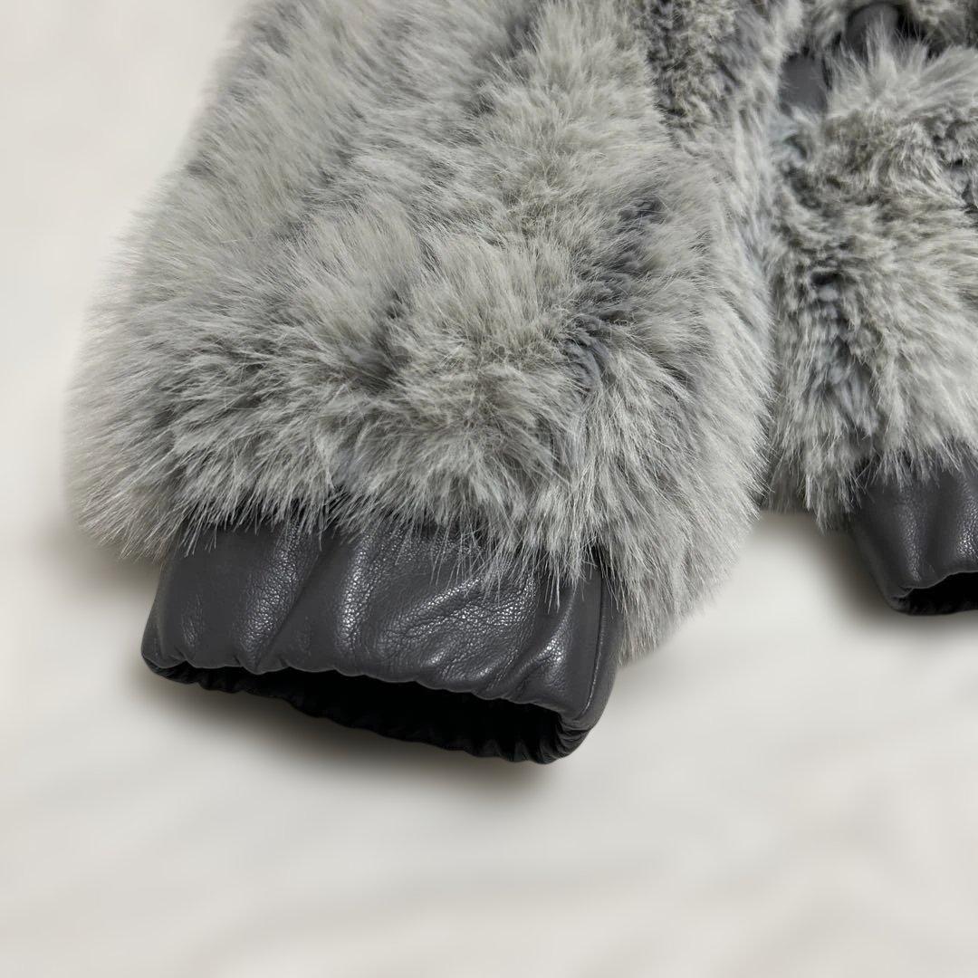 LAGUA GEM グレー ファーコート