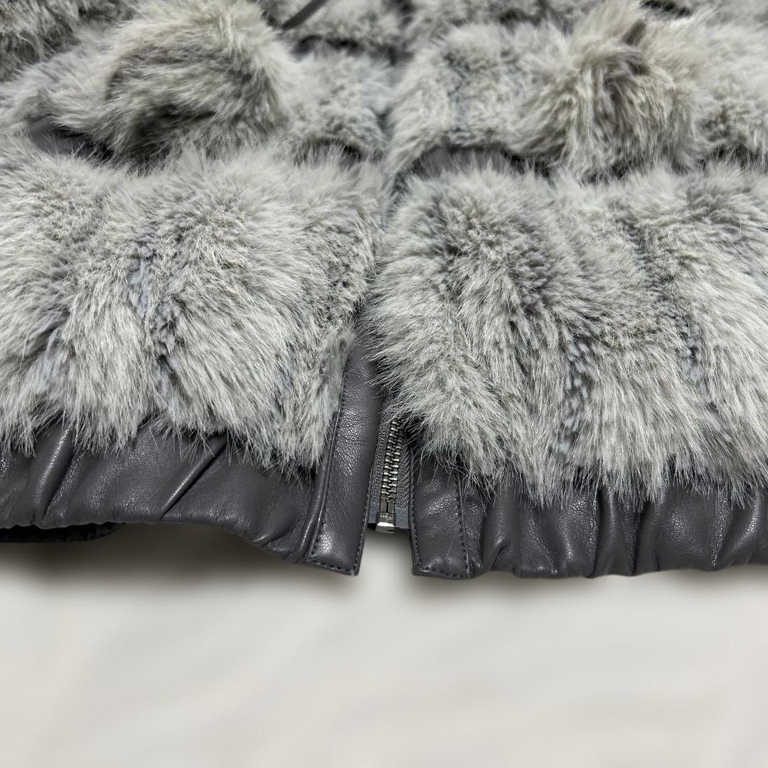 LAGUA GEM グレー ファーコート