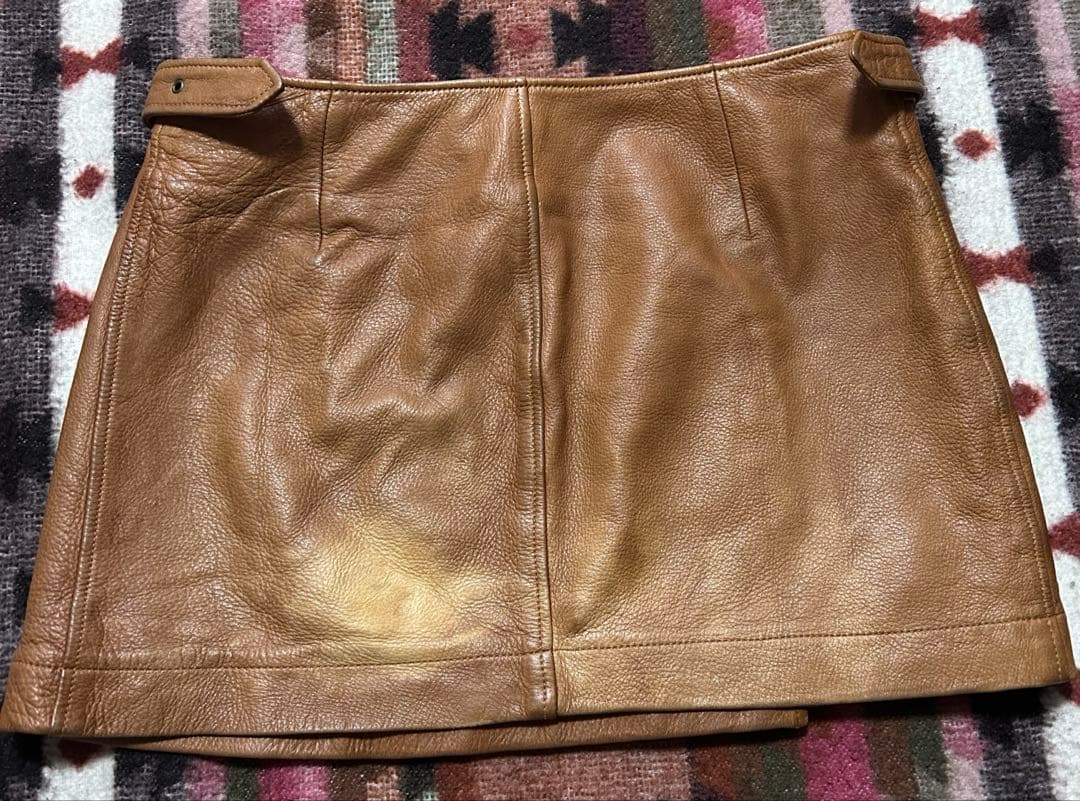 HYSTERIC GLAMOUR レザー　ミニ　ラップ　スカート　レア Y2K