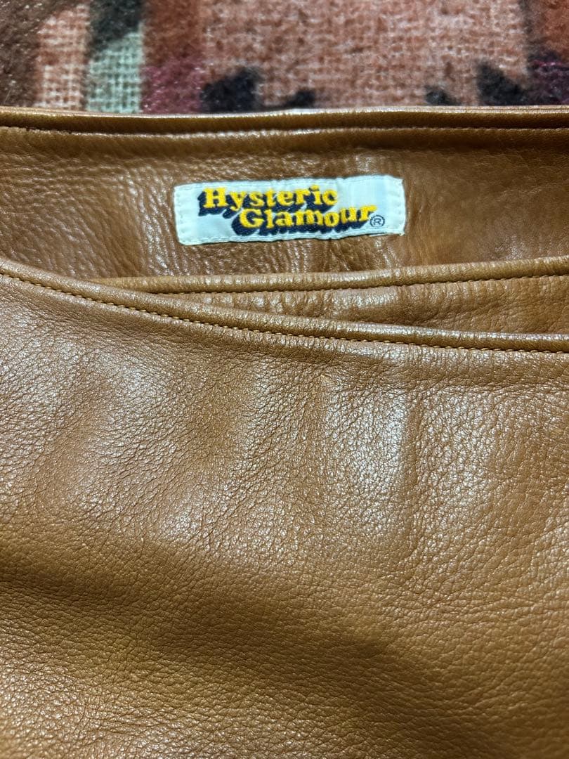 HYSTERIC GLAMOUR レザー　ミニ　ラップ　スカート　レア Y2K