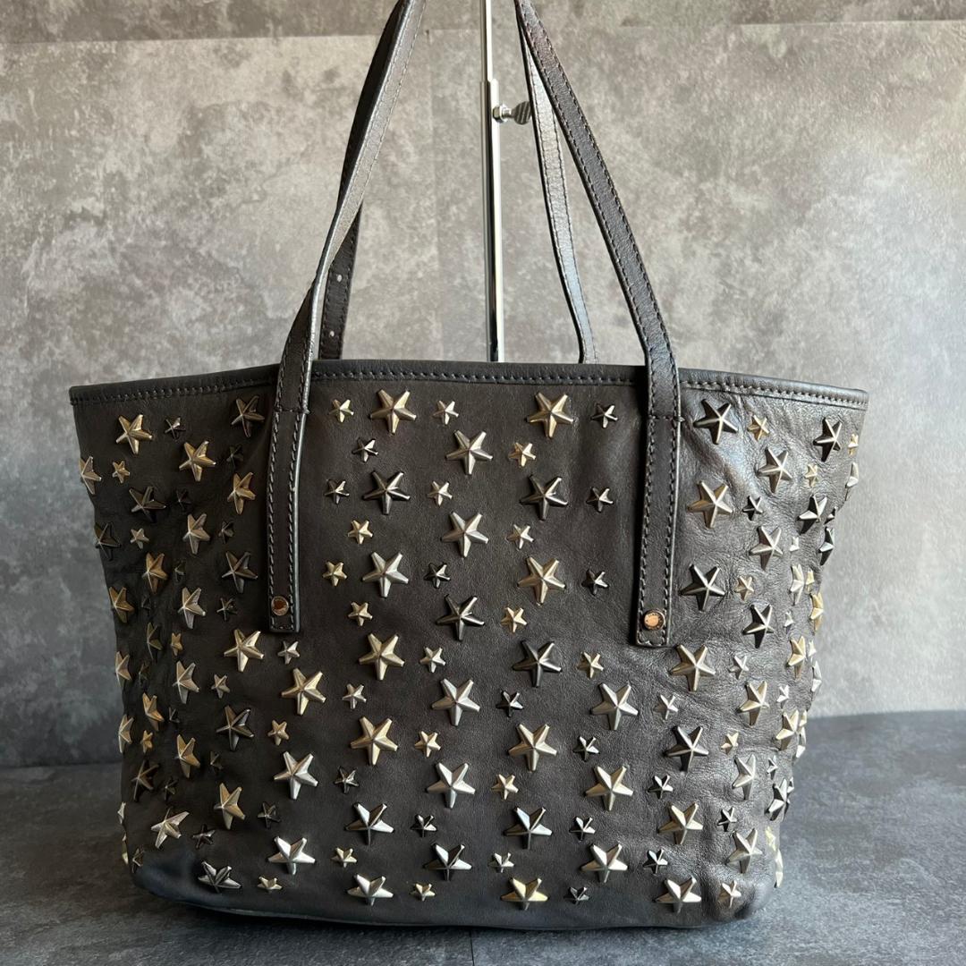 ⭐️JIMMY CHOO⭐️ジミーチュウ サシャ トートバッグ スタースタッズ