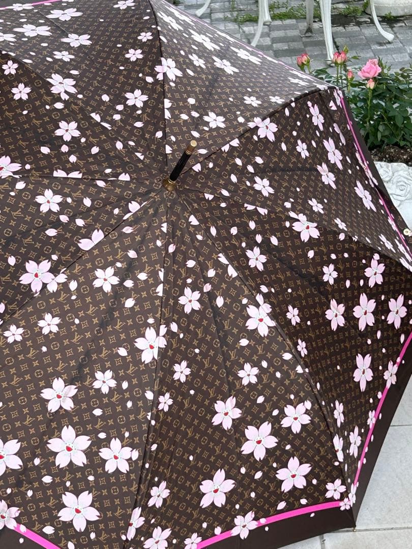 【美品】ルイヴィトン村上隆 チェリーブロッサムコラボ雨日傘