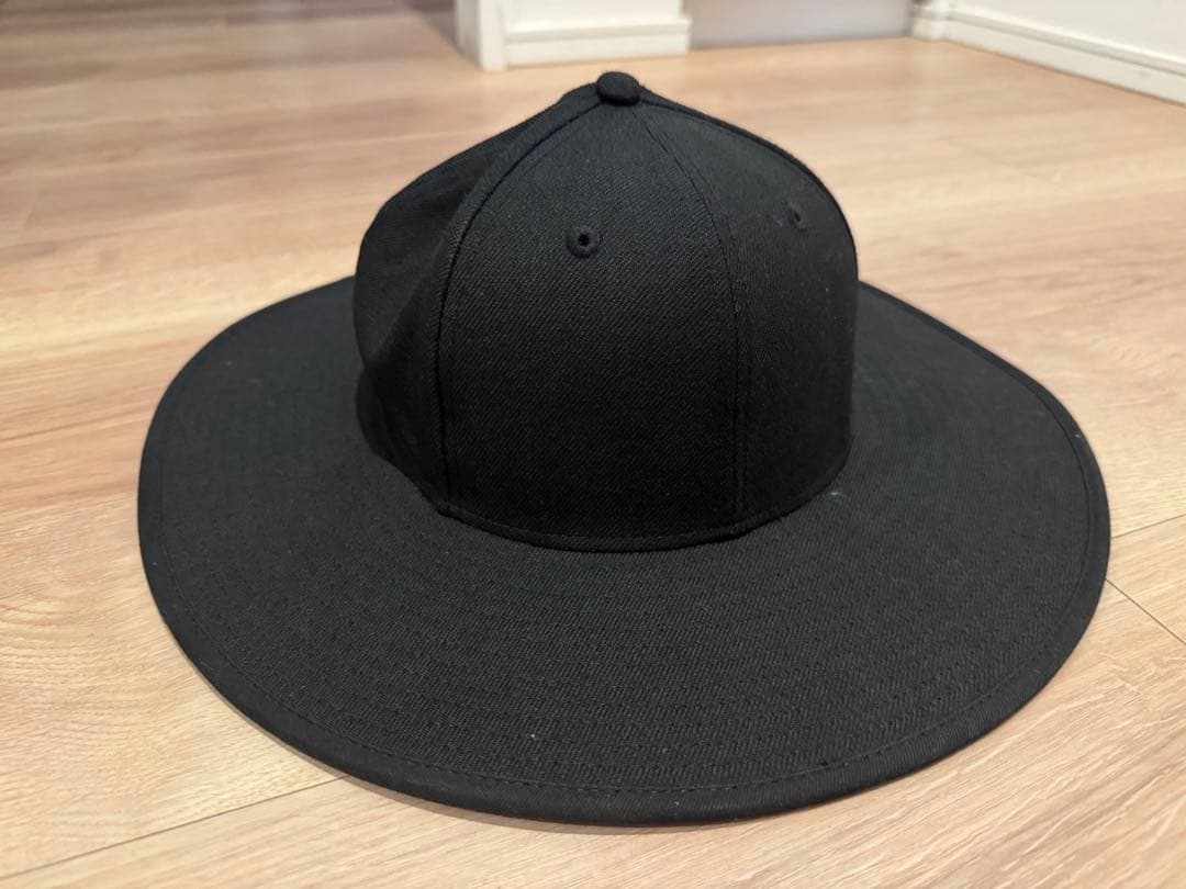 ニューエラ ブリムハット 7 1/4 57.7cm 黒 美品