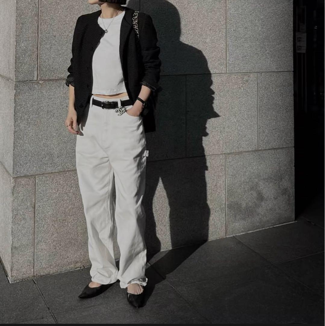 ok.soon×piccadilly white painter pants 2