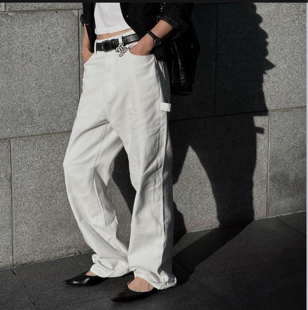 ok.soon×piccadilly white painter pants 2