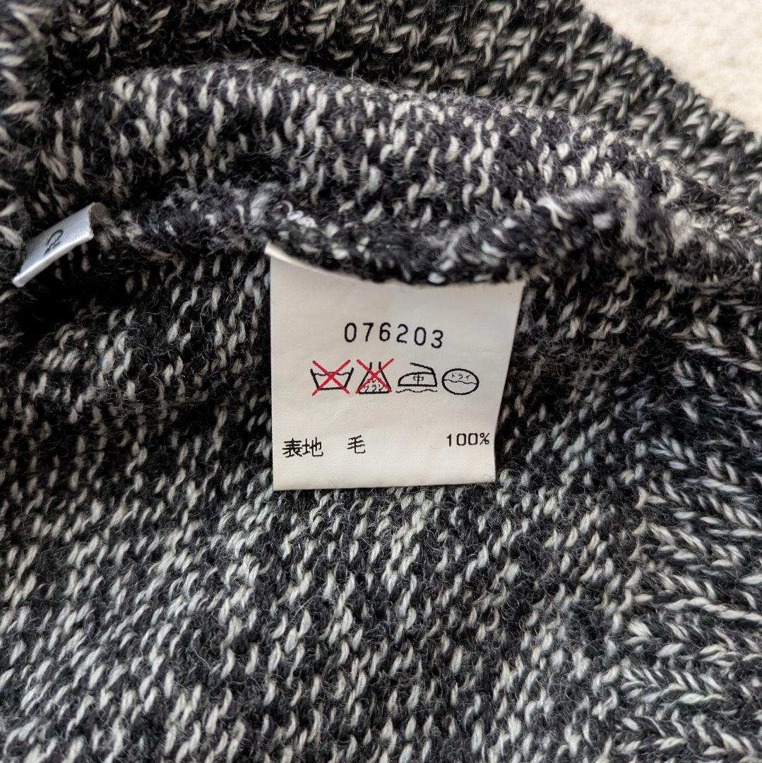 アニエスベーオム　フランス製　メランジVネックニット　ウール100%