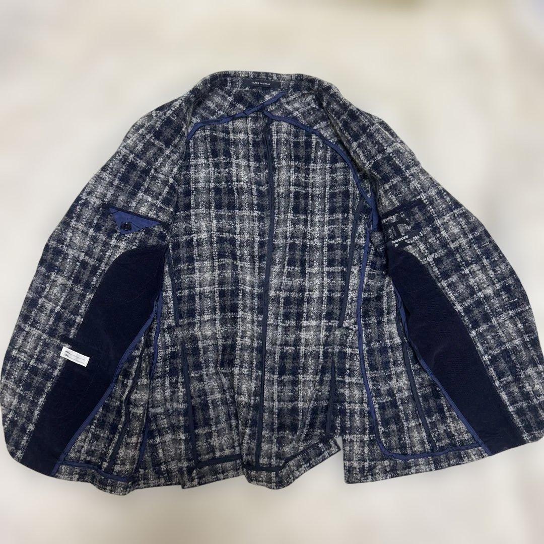 【美品】TAGLIATORE 秋冬　ジャケット　ベスト　モヘア アルパカ　48
