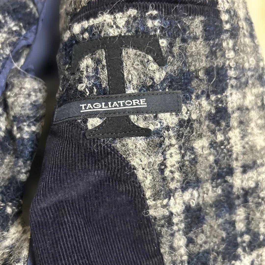 【美品】TAGLIATORE 秋冬　ジャケット　ベスト　モヘア アルパカ　48