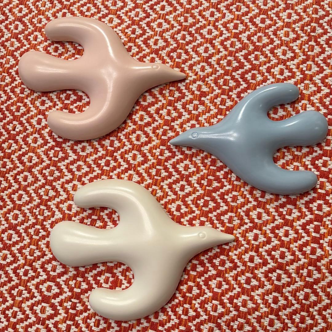 鹿児島睦　LINNUT round 壁掛けオブジェ　鳥