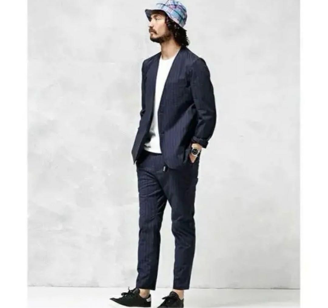 専用【新品】値下げ！WILD THINGS ネイビー ストライプセットアップ