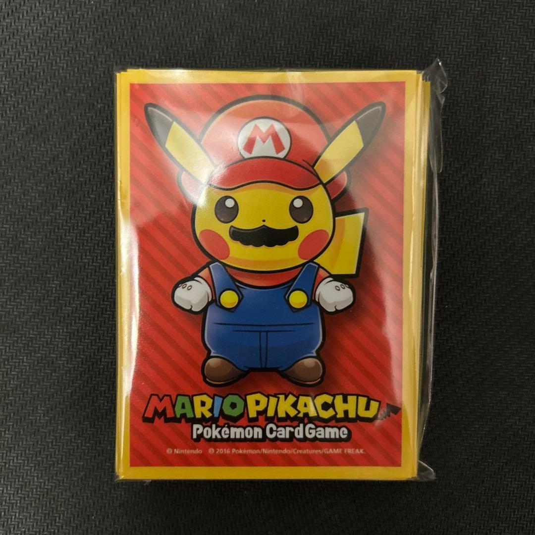 マリオピカチュウ スリーブ デッキシールド 64枚 マリオ ポケモンカード
