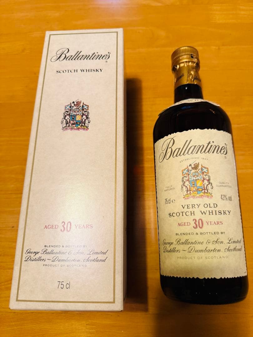 Ballantine’s 30年 スコッチウイスキー 750ml｜未開栓・箱付き