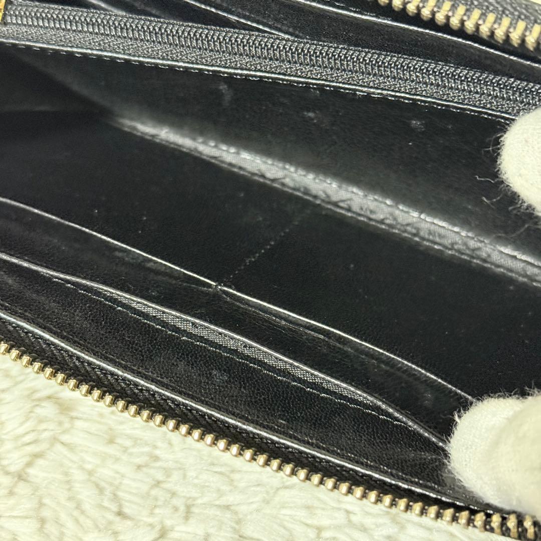 極美品✨アニヤハインドマーチ　スタッズウォレット　長財布　レザー　ブラック