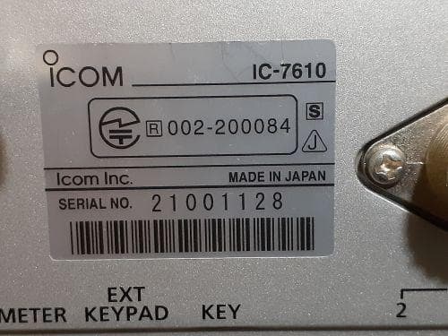 ICOM IC-7610 100W (美品)