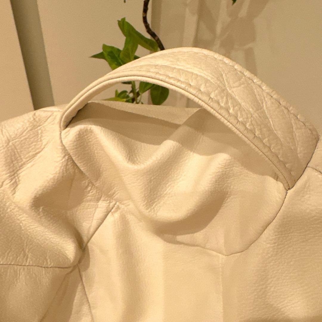 【人をダメにする】ビーズクッションソファ 合成皮革 キルティング　ホワイト