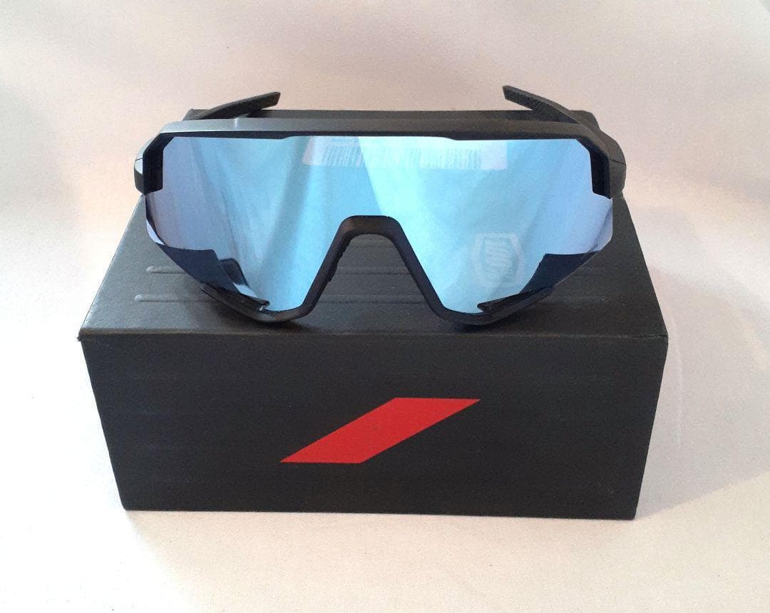 100% Slendale ブラック ブルー ワンハンドレッド サングラス