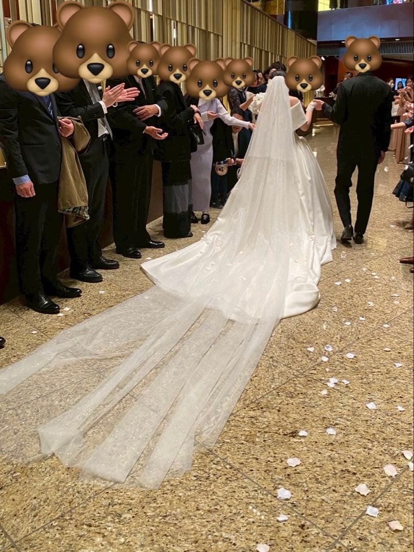 ウエディングラメベール4m